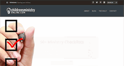 Desktop Screenshot of childrensministryonline.com